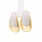 Two-Tone Teardrop Stud Earrings