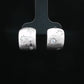 Silver Textured Floral Huggie Earrings