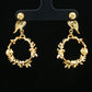 Enchanted Bird Garden Hoop Earrings