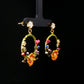 Garden Bloom Floral Hoop Earrings