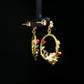 Garden Bloom Floral Hoop Earrings