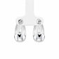 Chunky Silver Huggie Hoop Earrings