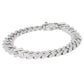 Alencia Iced Cuban 925 Sterling Silver Bracelet