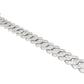Alencia Iced Cuban 925 Sterling Silver Bracelet
