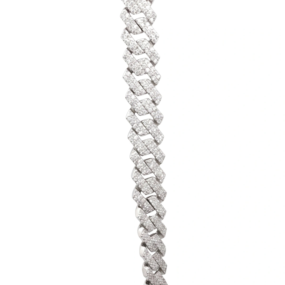 Alencia Iced Cuban 925 Sterling Silver Bracelet
