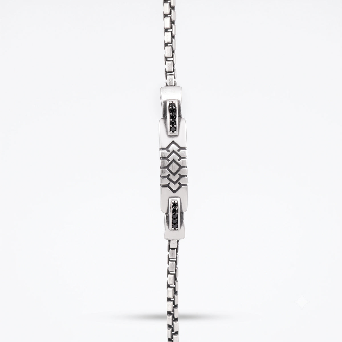Alencia Geo Noir 925 Sterling Silver Bracelet