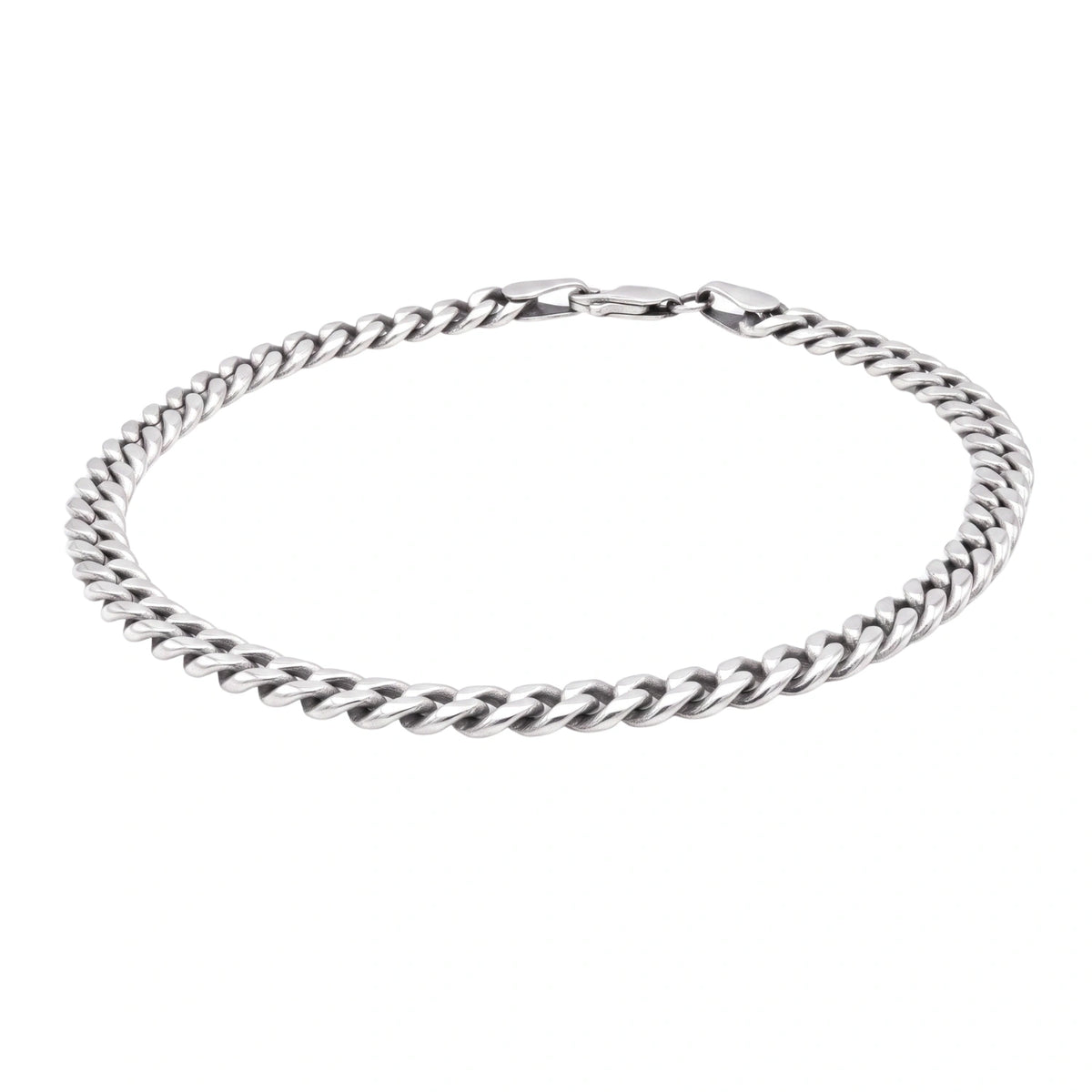 Alencia Slim Cuban 925 Sterling Silver Bracelet