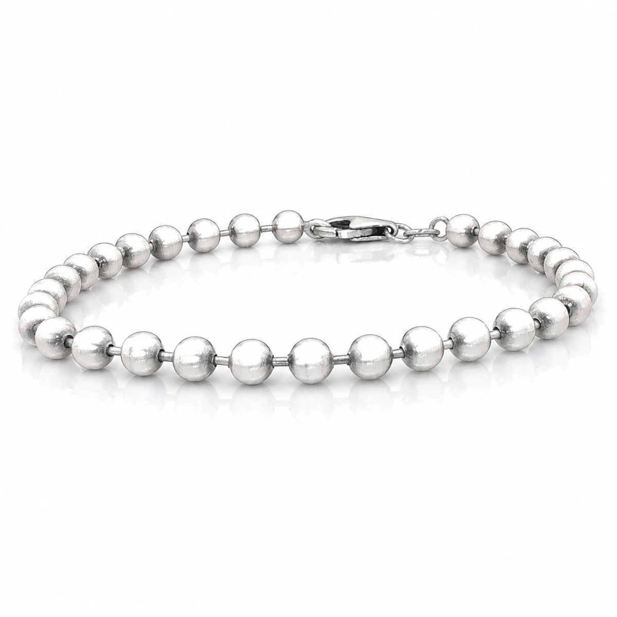 Alencia Classic Bead 925 Sterling Silver Bracelet