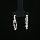 Twisted Rope Silver Hoop Earrings