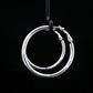 Classic Round Silver Hoop Earrings