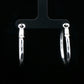 Classic Round Silver Hoop Earrings