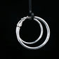 Classic Round Silver Hoop Earrings