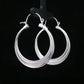 Silver Multi-Layer Hoop Earrings