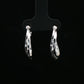 Silver Dual-Line Hoop Earrings