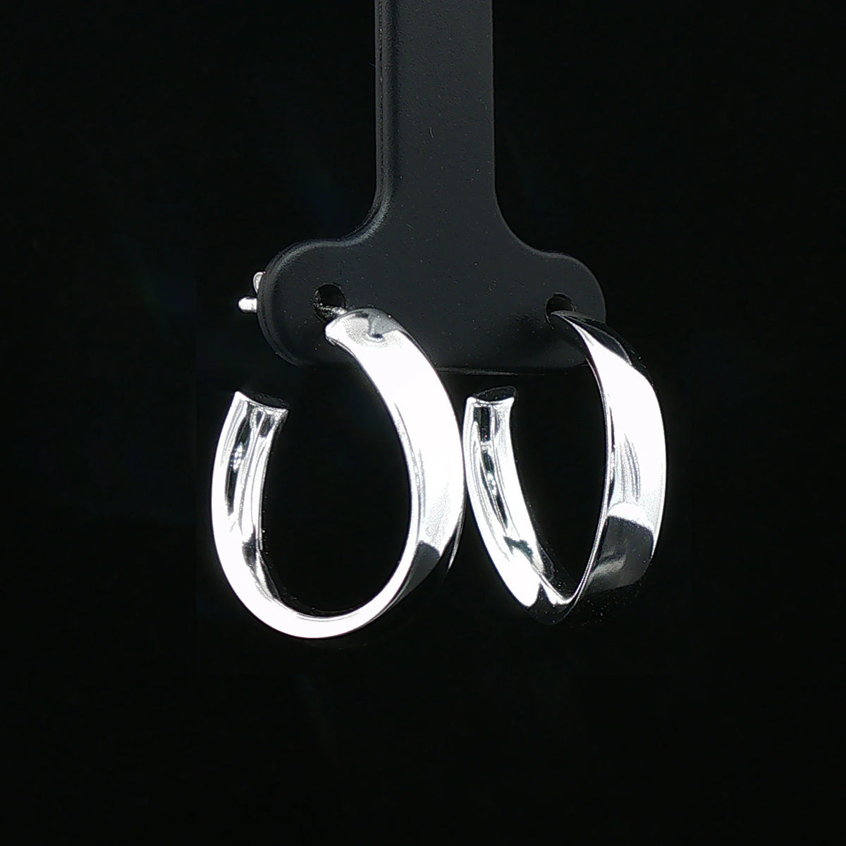 Classic Silver Hoop Earrings