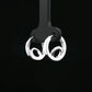 Silver Swirl Hoop Earrings