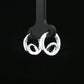 Silver Swirl Hoop Earrings