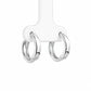 Silver Twisted Hoop Earrings