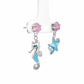 Ocean Charm Seahorse & Starfish Drop Earrings