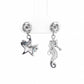 Ocean Charm Seahorse & Starfish Drop Earrings