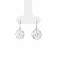 Silver Pearl Bloom Drop Earrings