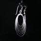 Silver Multi-Layer Hoop Drop Earrings