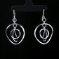 Silver Multi-Circle Drop Earrings