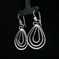 Silver Flow Teardrop Earrings