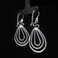 Silver Flow Teardrop Earrings