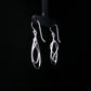 Silver Infinity Teardrop Dangler Earrings