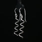 Silver Spiral Drop Earrings