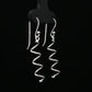 Silver Spiral Drop Earrings