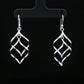 Silver Flow Drop Earrings