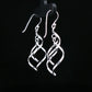 Silver Flow Drop Earrings
