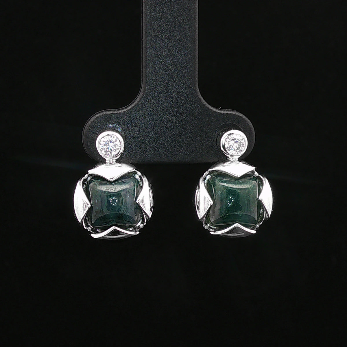 Silver Flow Drop Earrings