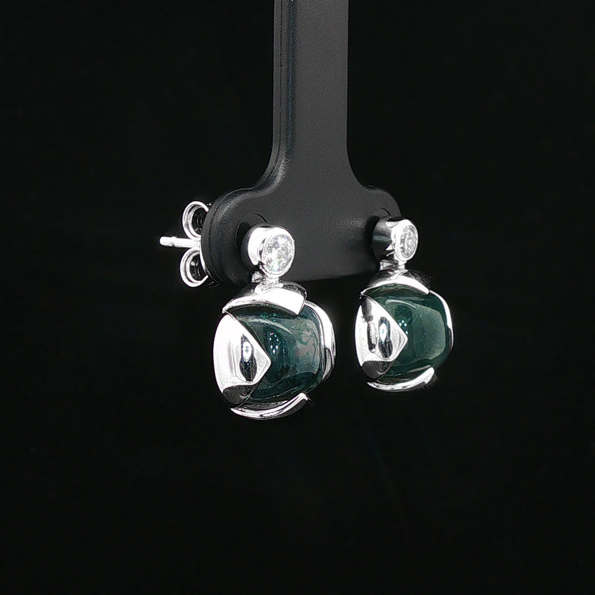 Silver Flow Drop Earrings