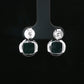 Silver Flow Drop Earrings