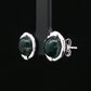 Moss Green Silver Pendant &amp; Earring Combo