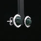 Moss Green Silver Pendant &amp; Earring Combo