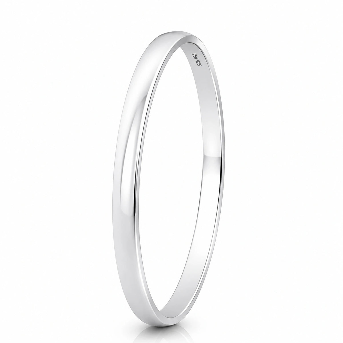 The Alencia Urban Sleek Silver Bangle