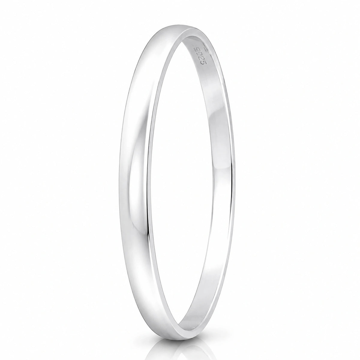 The Alencia Urban Sleek Silver Bangle
