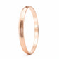 The Alencia Urban Grooved Rose Gold Bangle