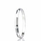 The Alencia Urban Beveled Edge Silver Bangle