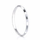The Alencia Urban Beveled Edge Silver Bangle