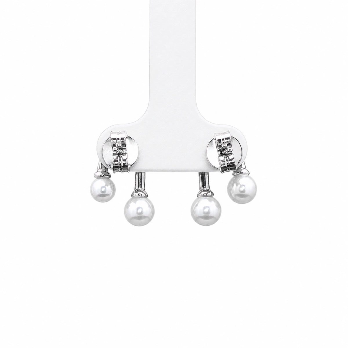 Pearl Arc Stud Earrings