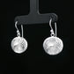 Silver Spiral Mesh Drop Earrings