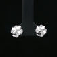 Silver Love Knot Stud Earrings