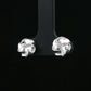 Silver Love Knot Stud Earrings