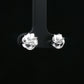 Silver Love Knot Stud Earrings
