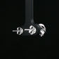 Silver Love Knot Stud Earrings
